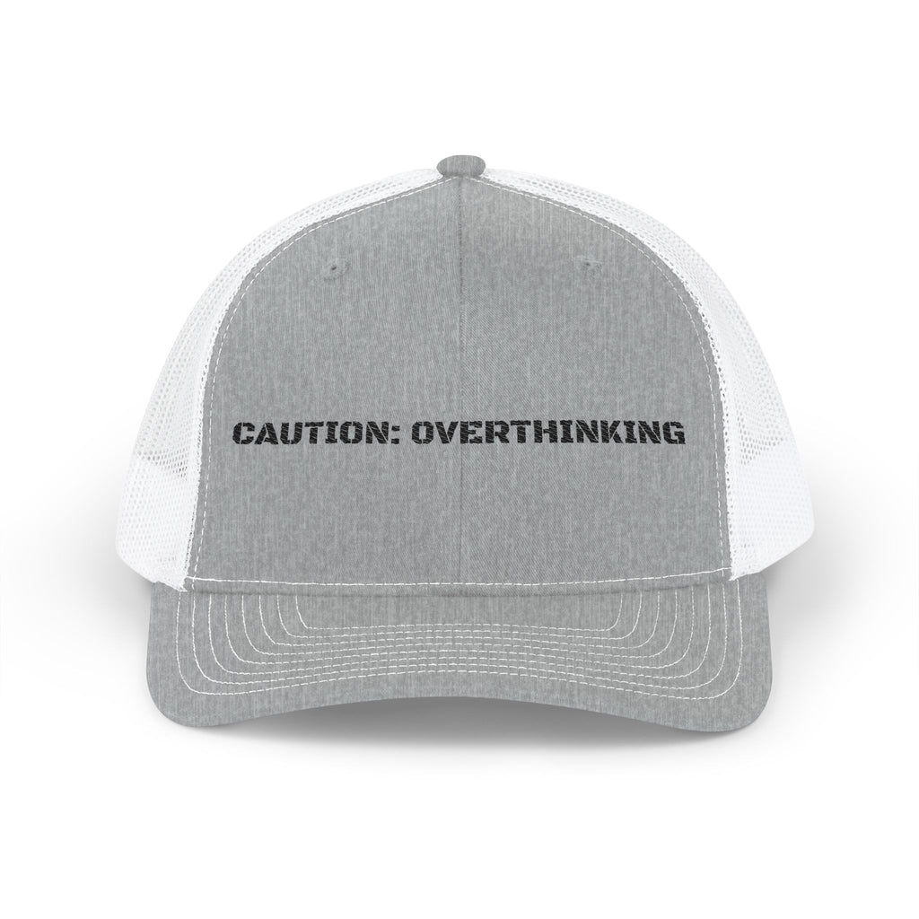Caution: Overthinking Snapback Trucker Cap