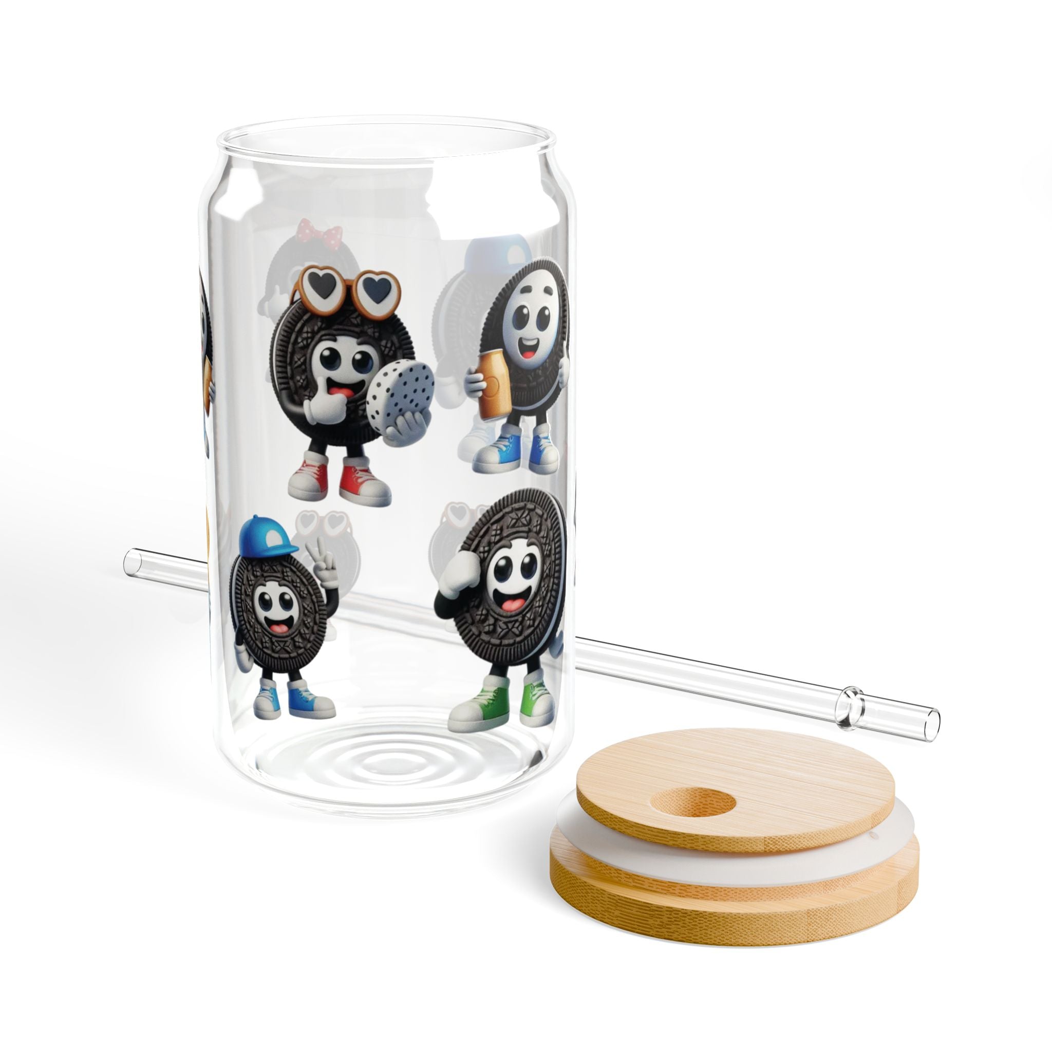 Cookies N Cream Glass Tumbler