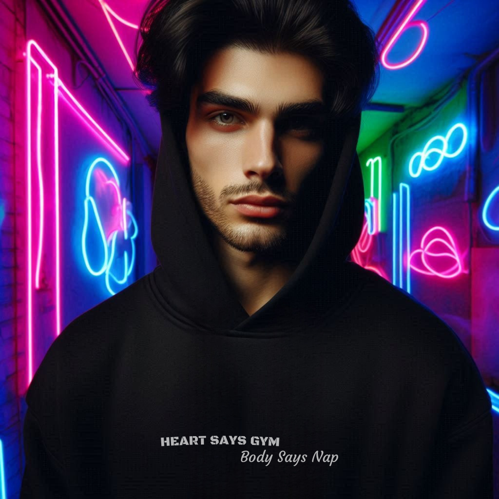 Heart Says Gym, Body Says Nap Hoodie