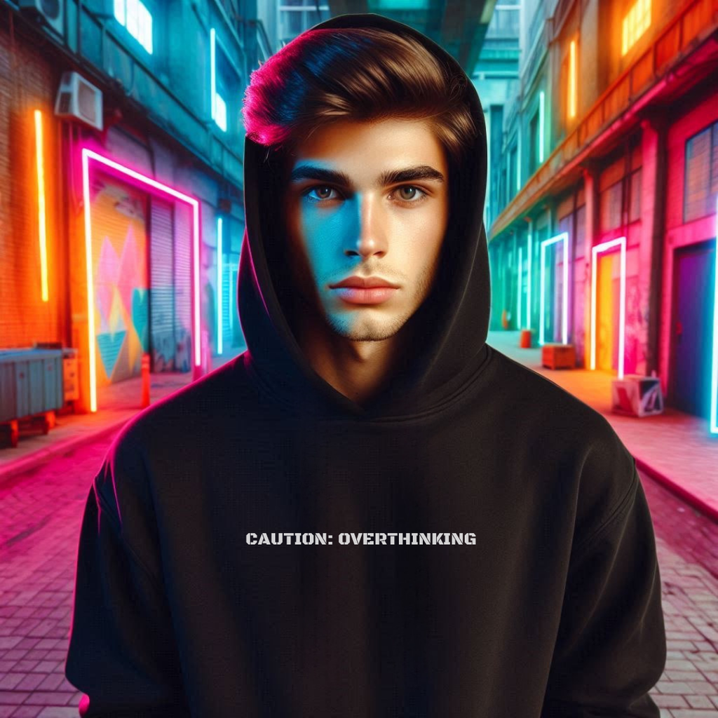 Caution: Overthinking Hoodie