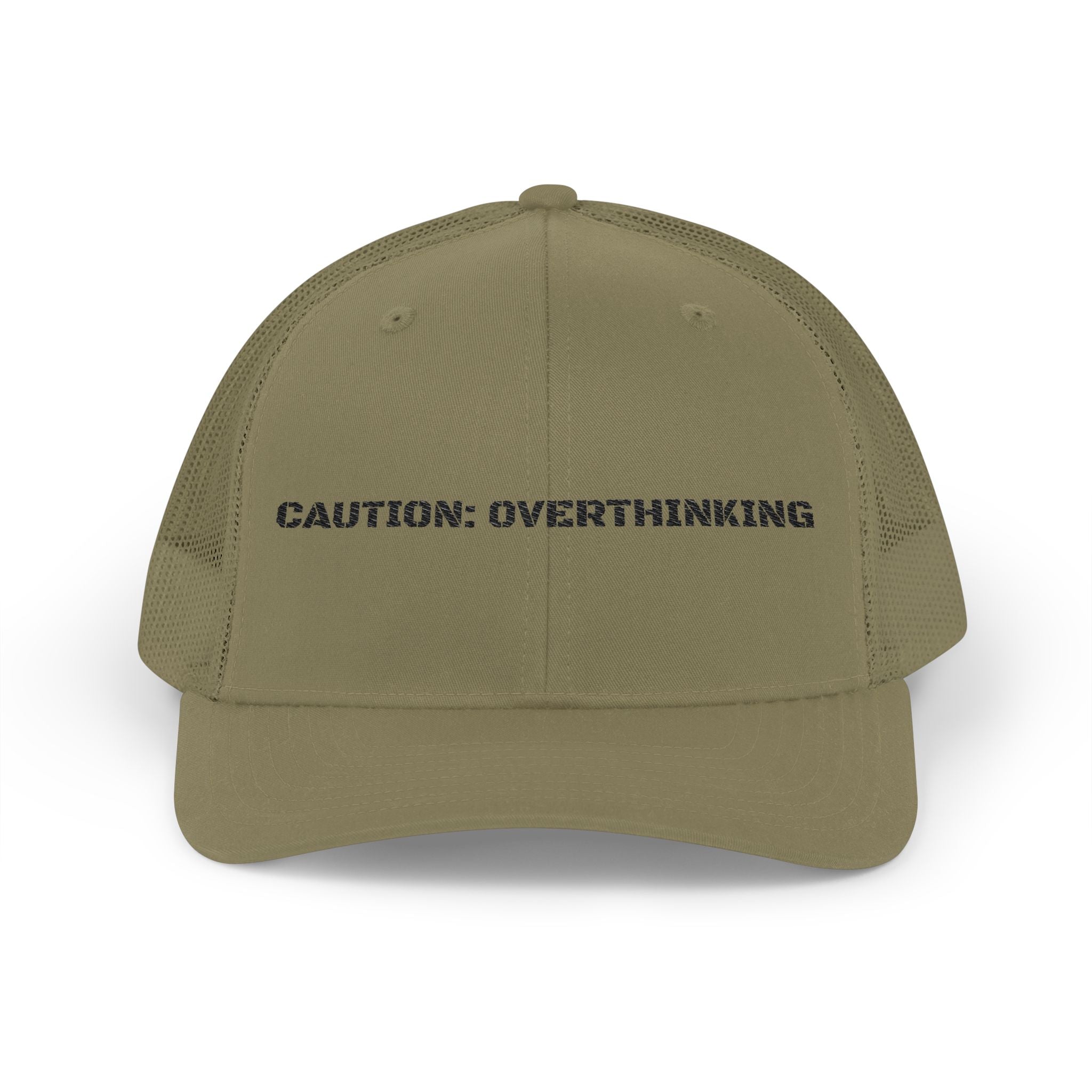 Caution: Overthinking Snapback Trucker Cap