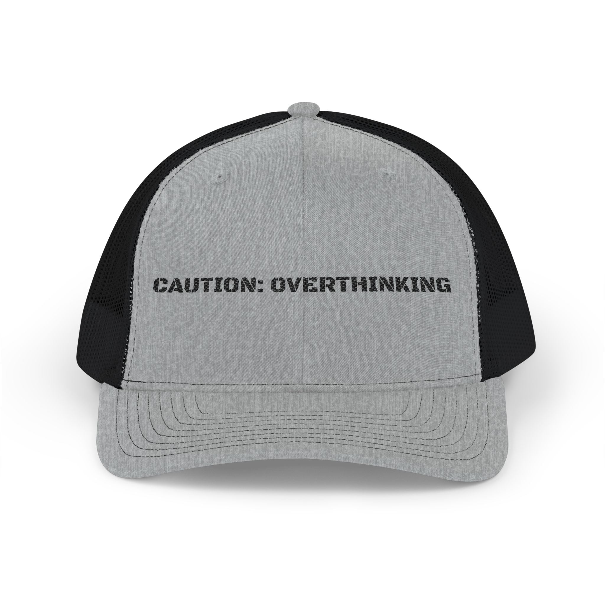 Caution: Overthinking Snapback Trucker Cap